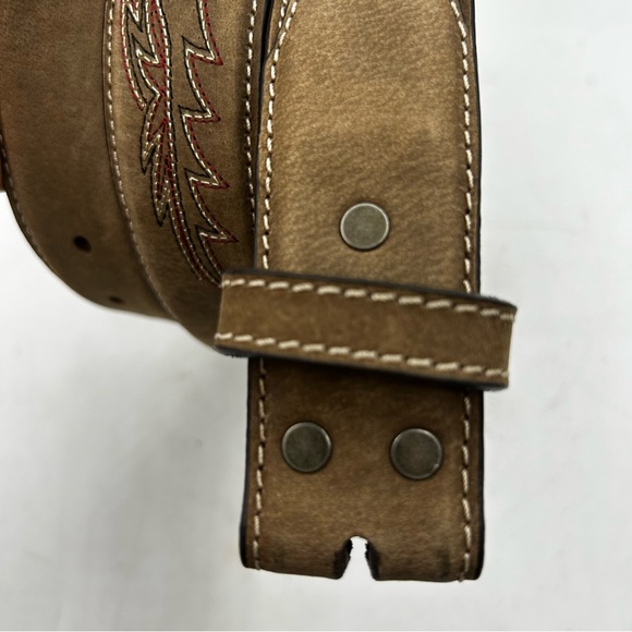 Cody James Leather Stitching Belt Size 34 - Picture 2 of 8